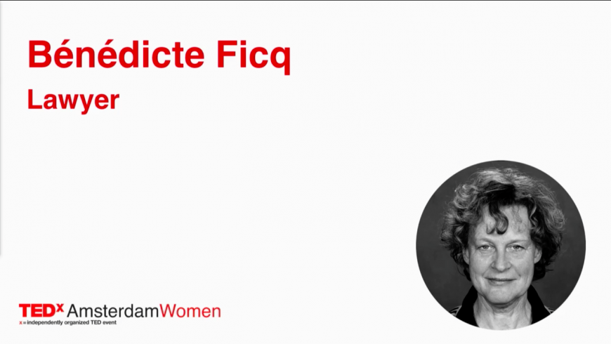 Bénédicte Ficq op TEDxAmsterdam Women over de aangifte tegen de tabaksindustrie