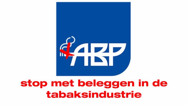 Oproep: ABP, stop met beleggen in de tabaksindustrie!